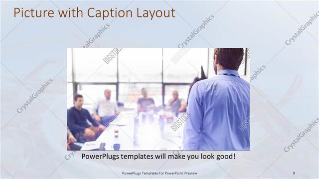 Picture with Caption presentation slide layout