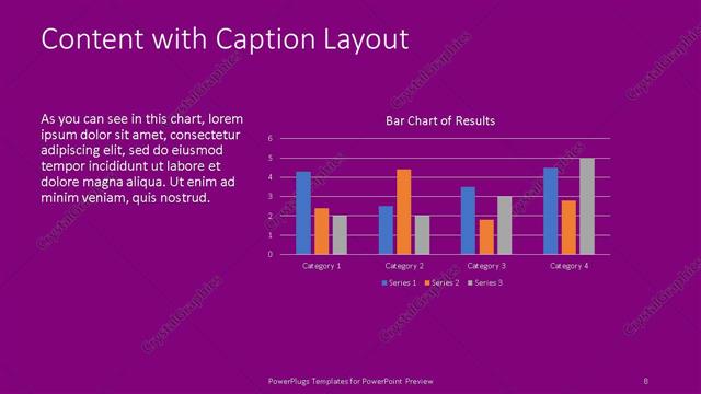 Content with Caption presentation slide layout