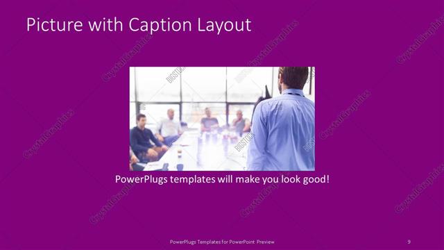 Picture with Caption presentation slide layout