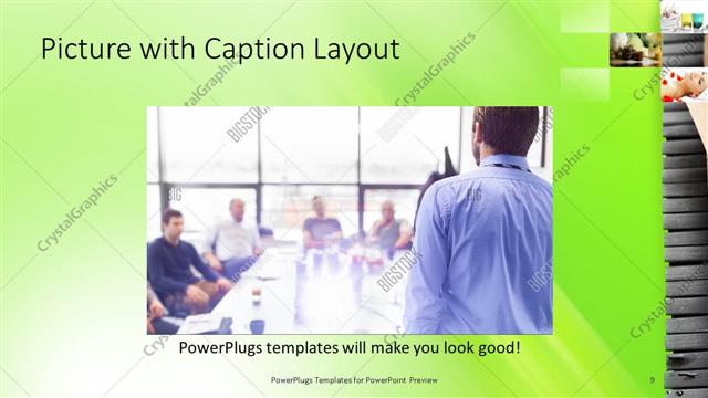 Picture with Caption presentation slide layout