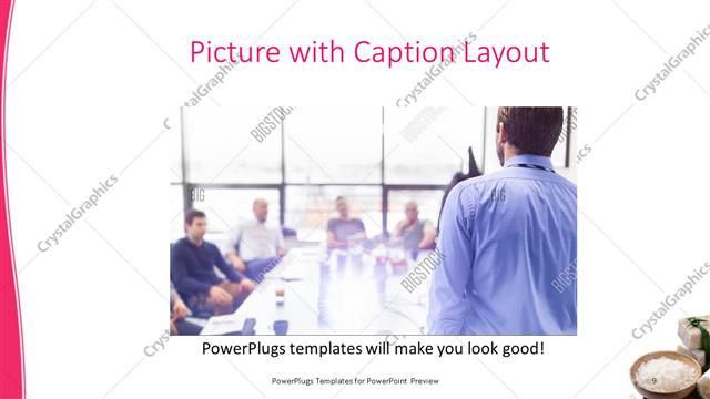 Picture with Caption presentation slide layout