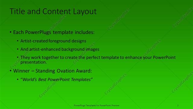 Title and Content presentation slide layout