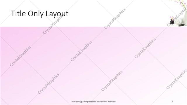 Title Only presentation slide layout