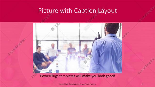 Picture with Caption presentation slide layout