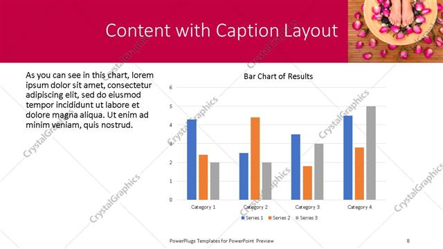 Content with Caption presentation slide layout