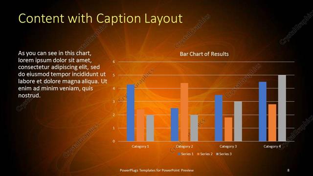 Content with Caption presentation slide layout