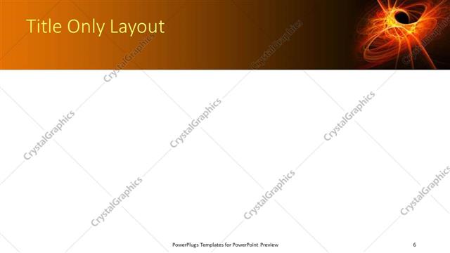 Title Only presentation slide layout