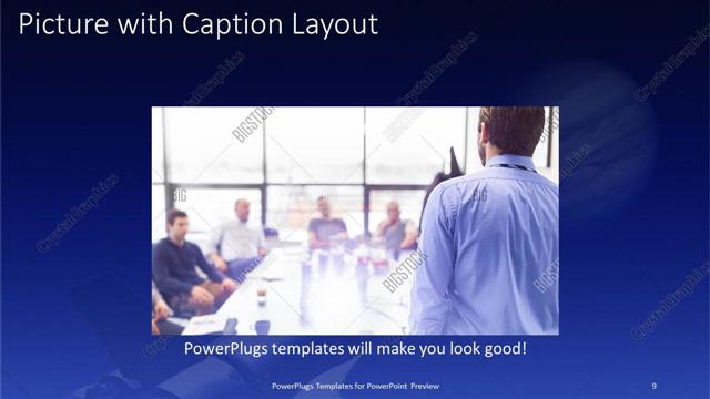 Picture with Caption presentation slide layout