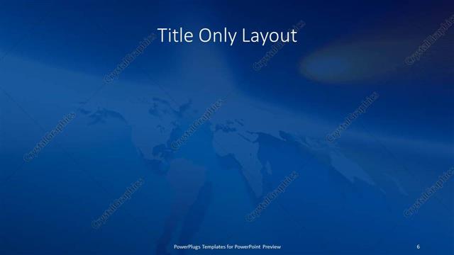 Title Only presentation slide layout