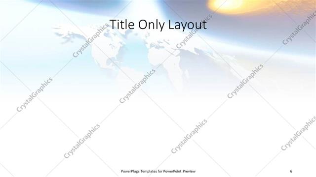Title Only presentation slide layout