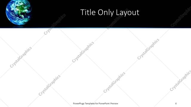 Title Only presentation slide layout