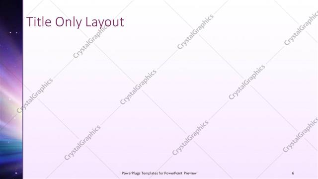 Title Only presentation slide layout