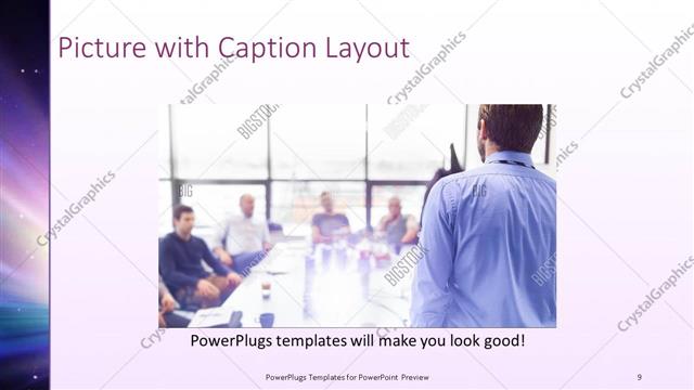 Picture with Caption presentation slide layout
