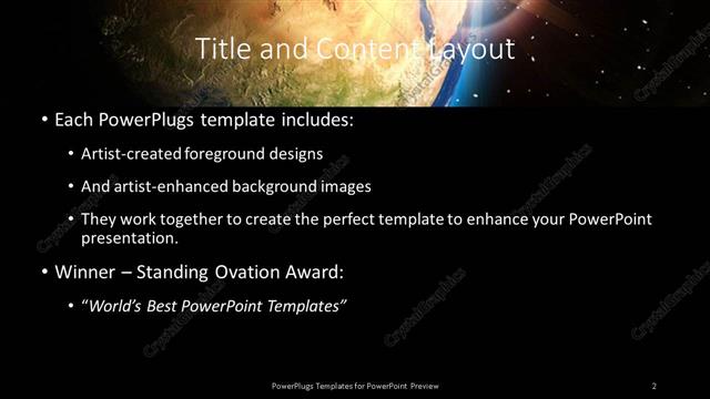 Title and Content presentation slide layout