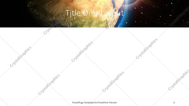 Title Only presentation slide layout