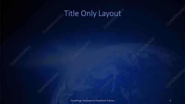Title Only presentation slide layout