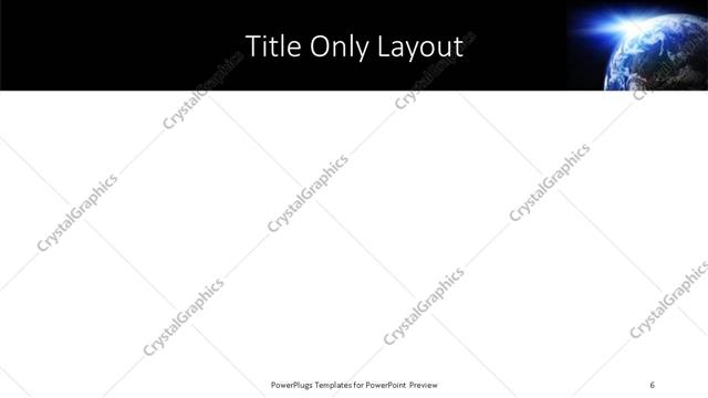 Title Only presentation slide layout