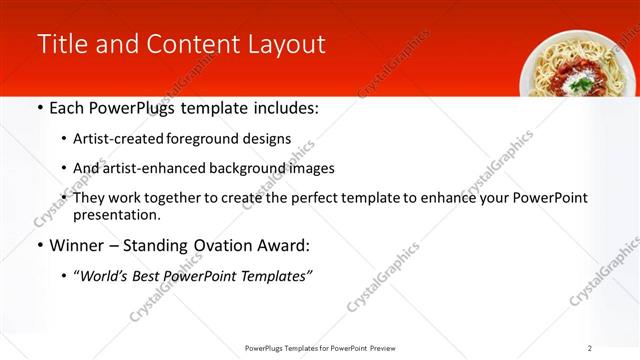 Title and Content presentation slide layout