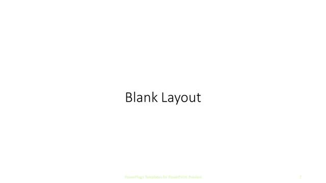 Blank presentation slide layout