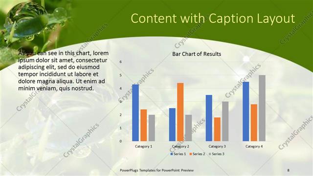 Content with Caption presentation slide layout