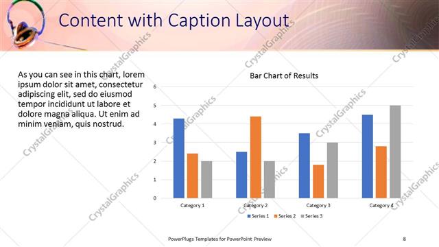 Content with Caption presentation slide layout