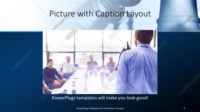 Picture with Caption presentation slide layout