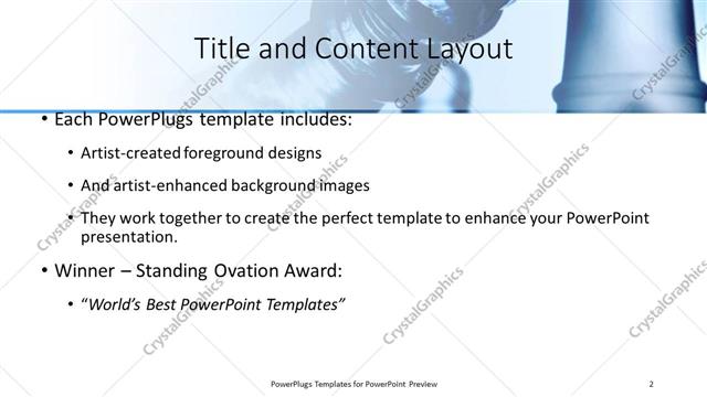Title and Content presentation slide layout