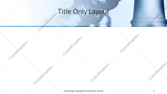 Title Only presentation slide layout