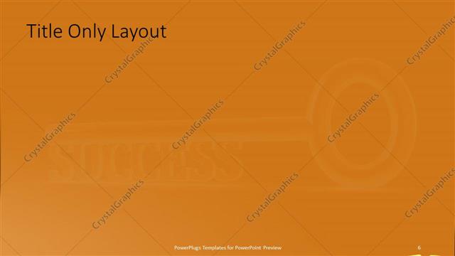 Title Only presentation slide layout