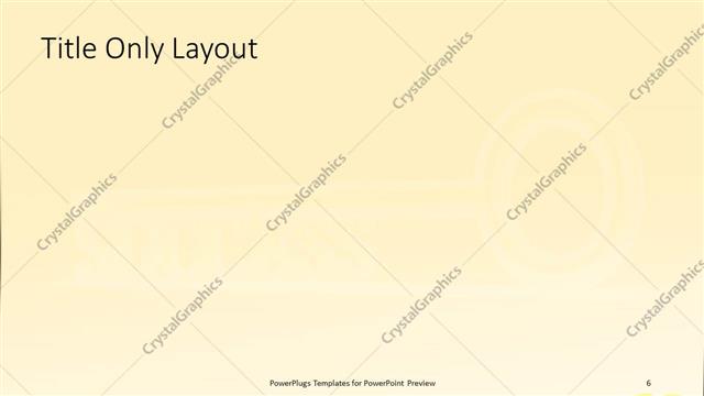 Title Only presentation slide layout