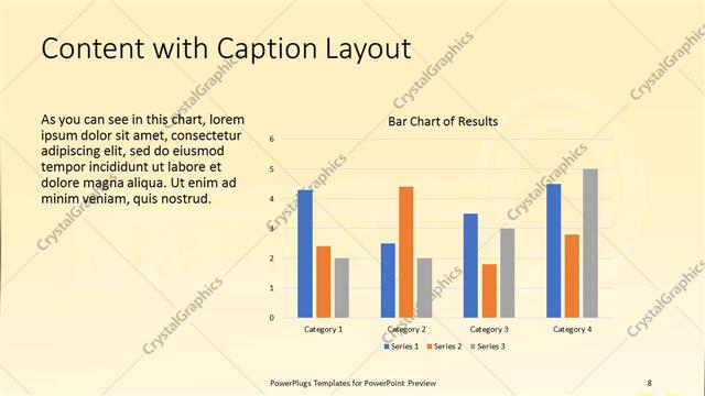 Content with Caption presentation slide layout
