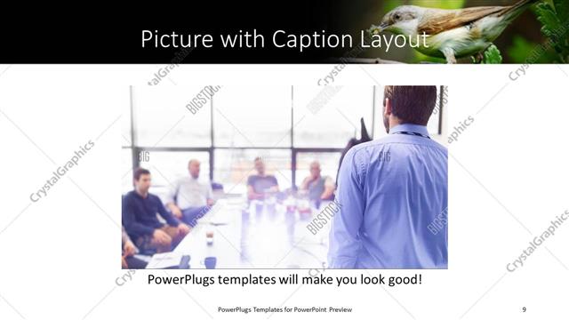 Picture with Caption presentation slide layout
