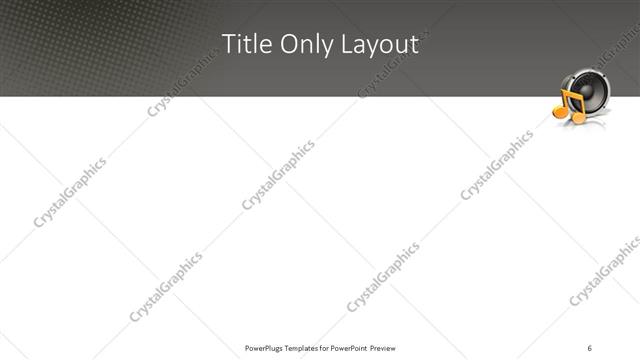 Title Only presentation slide layout