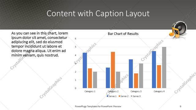 Content with Caption presentation slide layout