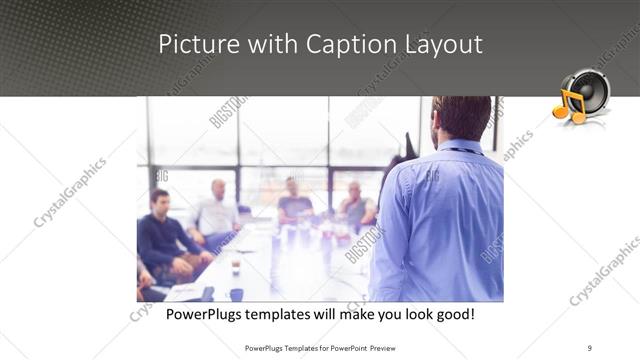 Picture with Caption presentation slide layout
