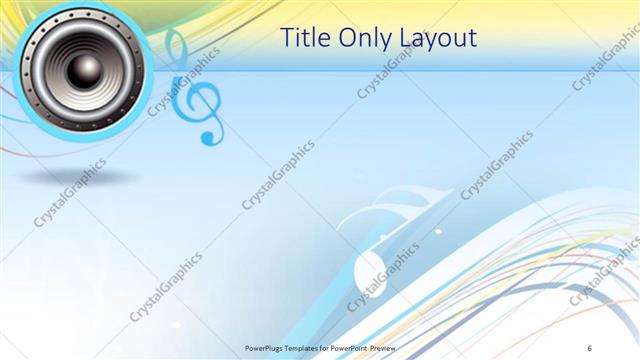 Title Only presentation slide layout