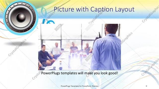 Picture with Caption presentation slide layout