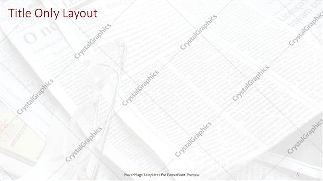 Title Only presentation slide layout