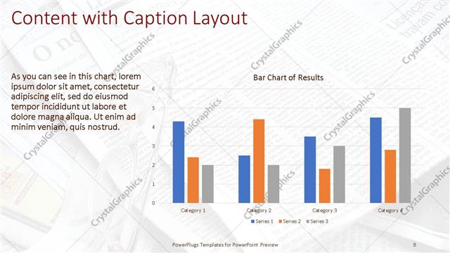 Content with Caption presentation slide layout