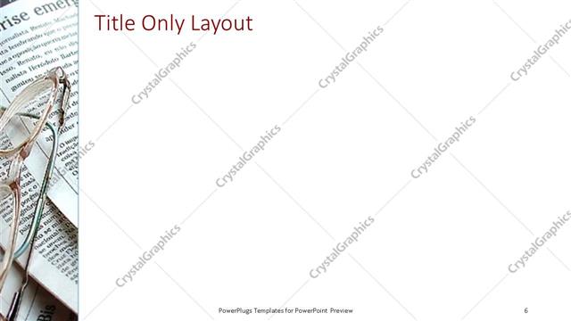 Title Only presentation slide layout