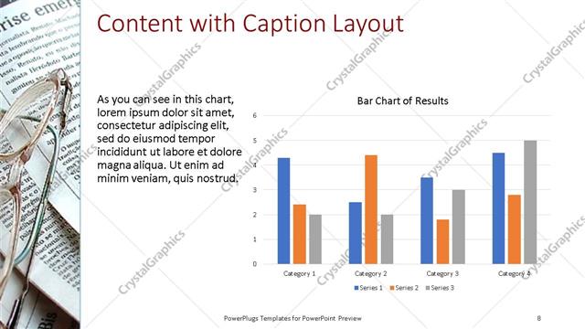 Content with Caption presentation slide layout