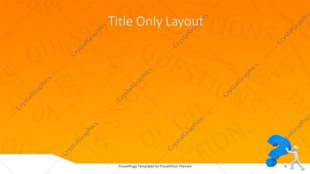 Title Only presentation slide layout