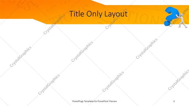 Title Only presentation slide layout