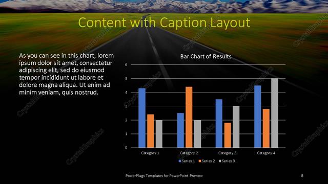 Content with Caption presentation slide layout