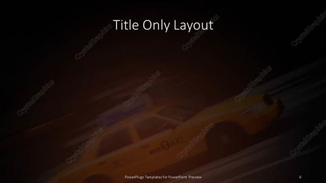 Title Only presentation slide layout