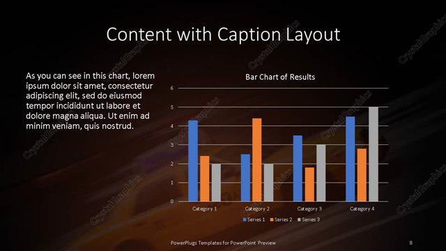 Content with Caption presentation slide layout