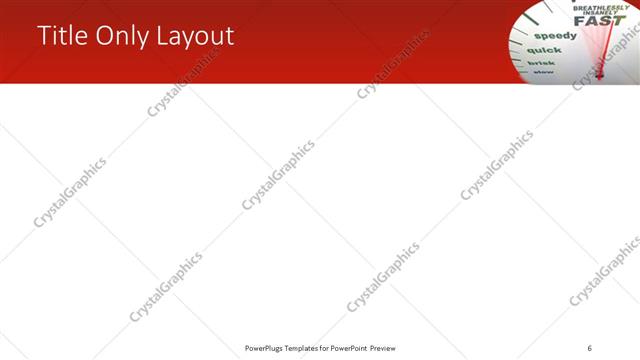 Title Only presentation slide layout