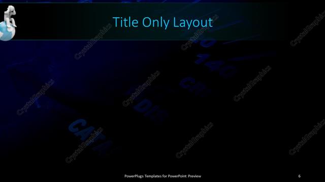 Title Only presentation slide layout