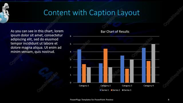 Content with Caption presentation slide layout