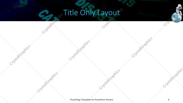 Title Only presentation slide layout